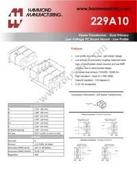 229A10 Datasheet Cover