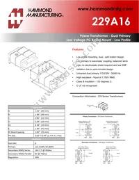 229A16 Datasheet Cover