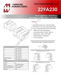 229A230 Datasheet Cover