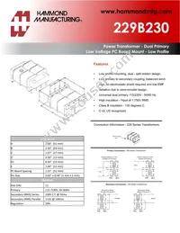 229B230 Datasheet Cover