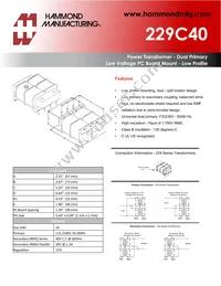 229C40 Datasheet Cover