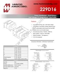 229D16 Datasheet Cover