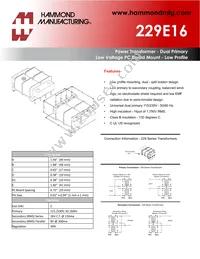 229E16 Datasheet Cover