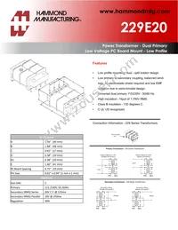 229E20 Datasheet Cover