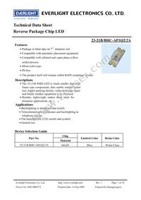 23-21B/BHC-AP1Q2/2A Datasheet Cover