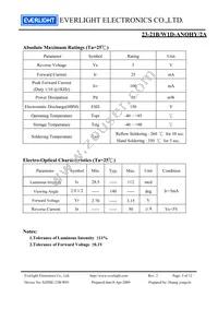 23-21B/W1D-ANQHY/2A Datasheet Page 3
