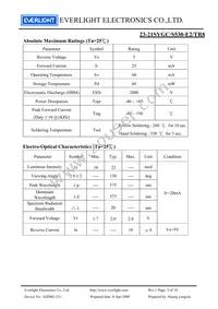 23-21SYGC/S530-E2/TR8 Datasheet Page 3