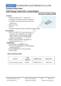 23-21UYC/S530-A3/TR8 Datasheet Cover