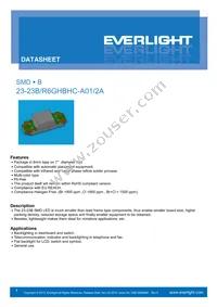 23-23B/R6GHBHC-A01/2A Datasheet Cover