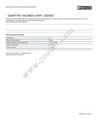 2320937 Datasheet Cover