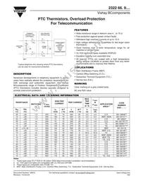 2322 661 93056 Datasheet Cover