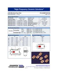 2450BP15E0100E Datasheet Cover