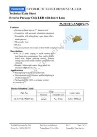 25-21/T1D-ANQHY/2A Datasheet Cover