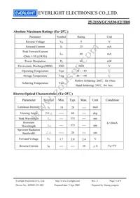 25-21SYGC/S530-E2/TR8 Datasheet Page 3