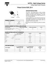 25TTS12 Datasheet Cover