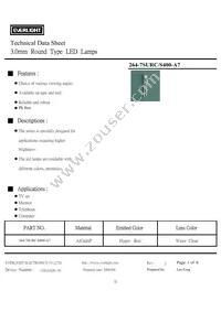 264-7SURC/S400-A7 Datasheet Cover