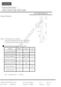 264-7UBGC/S400-A6 Datasheet Page 2