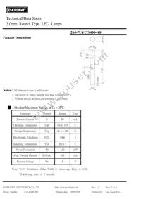 264-7UYC/S400-A8 Datasheet Page 2