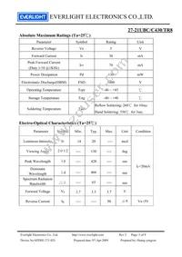 27-21UBC/C430/TR8 Datasheet Page 3