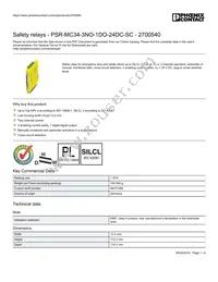 2700540 Datasheet Cover