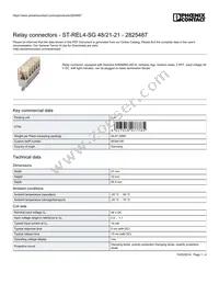 2825487 Datasheet Cover