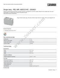 2834821 Datasheet Cover