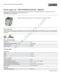 2866530 Datasheet Cover