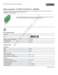 2892520 Datasheet Cover