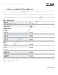 2900773 Datasheet Cover