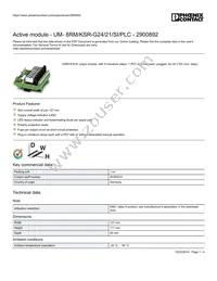 2900892 Datasheet Cover