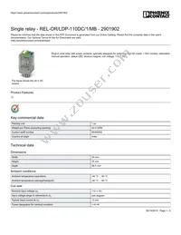 2901902 Datasheet Cover