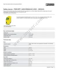 2903243 Datasheet Cover