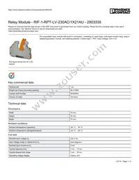 2903335 Datasheet Cover