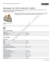 2903341 Datasheet Cover