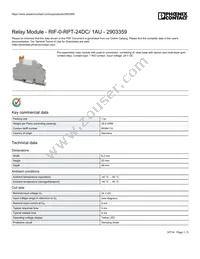 2903359 Datasheet Cover