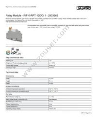 2903362 Datasheet Cover