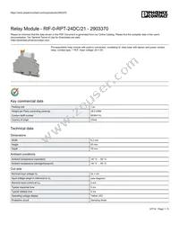 2903370 Datasheet Cover