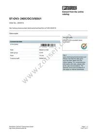 2903516 Datasheet Cover