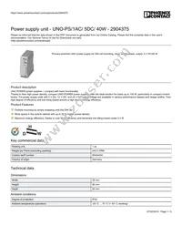 2904375 Datasheet Cover