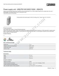 2904376 Datasheet Cover