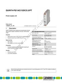 2904605 Datasheet Cover