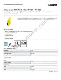 2904953 Datasheet Cover