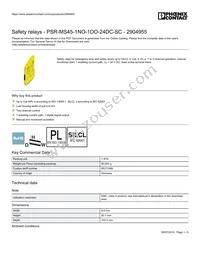 2904955 Datasheet Cover