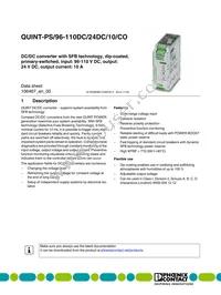 2905012 Datasheet Cover