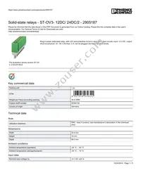 2905187 Datasheet Cover