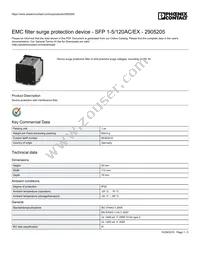 2905205 Datasheet Cover