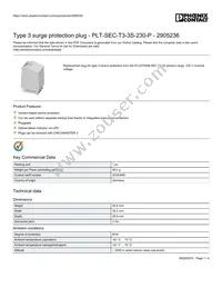 2905236 Datasheet Cover