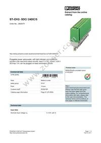 2905475 Datasheet Cover