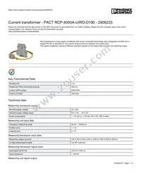 2906233 Datasheet Cover