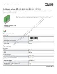 2911168 Datasheet Cover